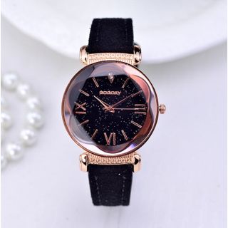 Women Leather Quartz Wrist Watch