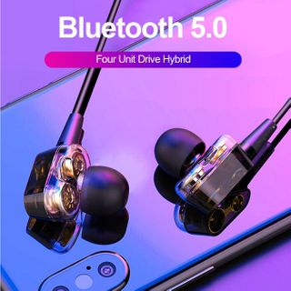 Dynamic Hybrid Bluetooth Earphone with Mic