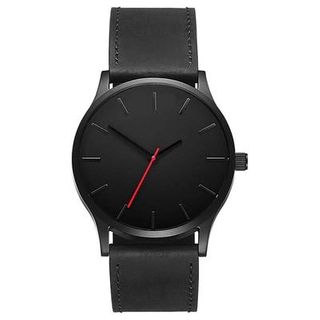 Mens Leather Quartz Watch