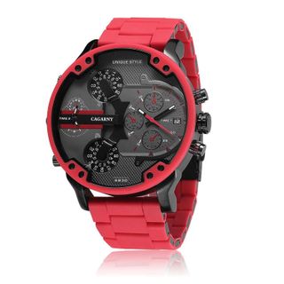 Silicone Steel Sports Watch