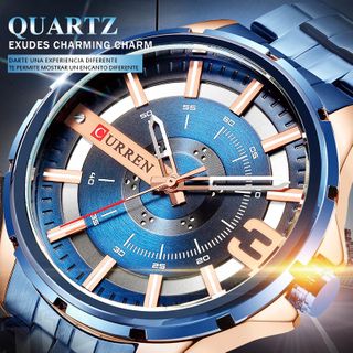 Luxury Steel Quartz Watch