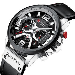 CURREN Multifunction Leather Watch