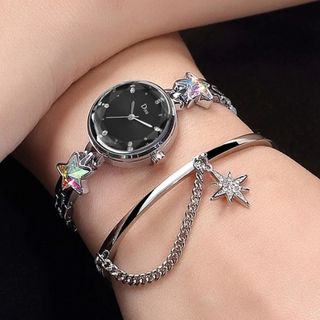 Women Luxury 2 Pcs Wristwatch Set