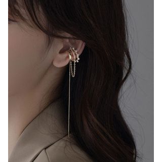 Women Ear Bone Clip Tassel Earring