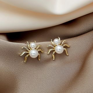 Women Pearl Spider Earrings