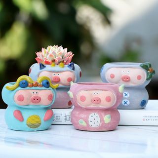Ceramic Cute Pig Flower Pot