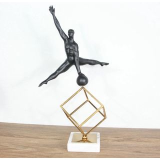 Athlete Cube Formation Marble Decoration