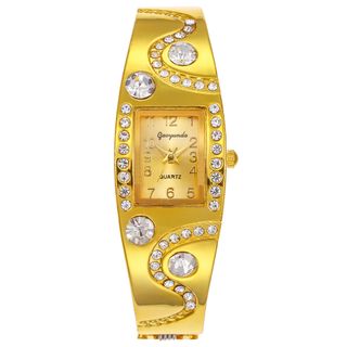 Retro Diamond Gold Bracelet Watch