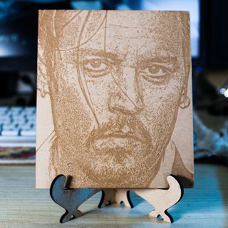 Engraved Wooden Photo