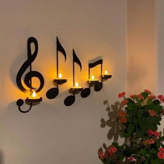 3PCS Music Note Candle Light