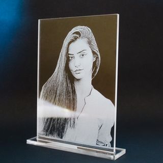 Personalized Acrylic Portrait Engraving