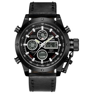 OULM Mens Double Display Watch
