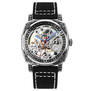 SKMEI Mens Carved Hollow Mechanical Watch