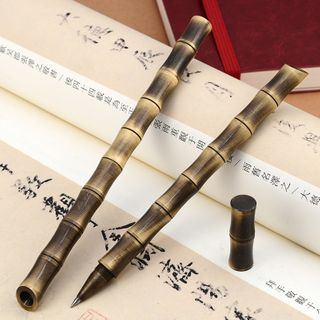 Retro Handmade Brass Bamboo Pen
