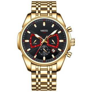 NIBOSIi Buckle Mens Watch