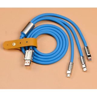 120W Zinc Alloy 3 in 1 Usb Cable