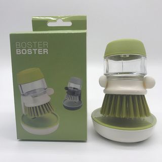 Plastic Cleaning Brush with Soap Dispenser