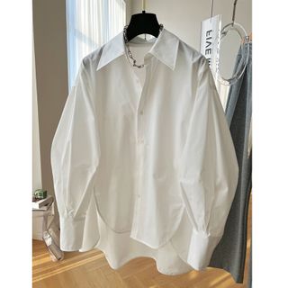 Women's Loose long-sleeved white shirt