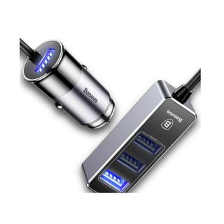 Baseus 5.5A 4 Ports USB Car Charger
