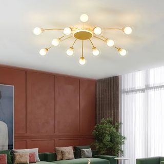 Luxury Molecular Golden LED Lamp