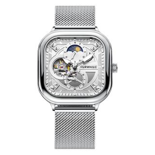 FAIRWHALE Mens Square Mechanical Watch