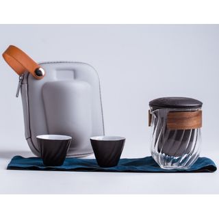 Portable Travel Glass Tea Set