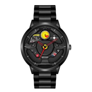 Steering Wheel Steel Quartz Watch