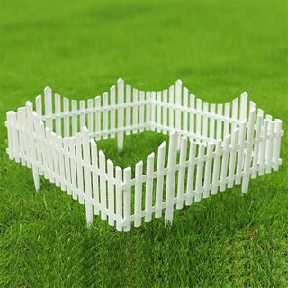 24 Pcs Gardening White Fence Decor