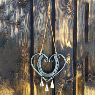 Horseshoe Love Heart Wind Chime Home Decoration Lucky Wind Chimes