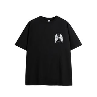 INF Mens Wings Luminous Printed Oversized T-shirt