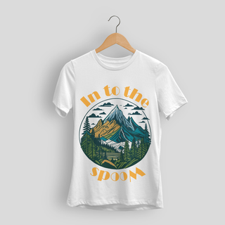 Unisex Round Neck Hiking Printed T-shirt