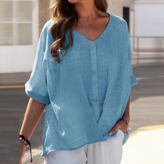 Women Loose-Fitting Pullover Top