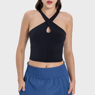 Breathable Cross-Neck Yoga Vest