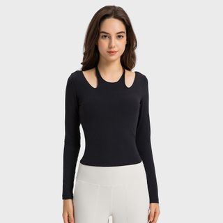 U-shaped Anti-Exposure Elastic Yoga Top