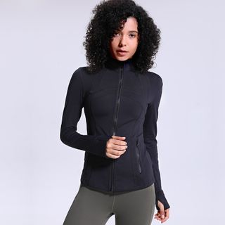 Women Slim Stretch Zipper Sports Jacket