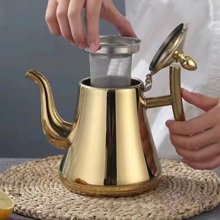 Thickened Stainless Steel Filter Teapot