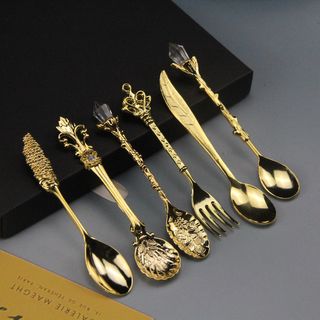 6 Pcs Retro Palace Craft Spoon Sets