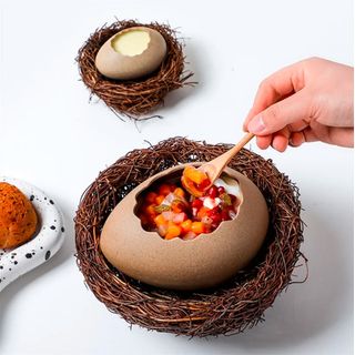 500ml Eggshell Ceramic Dessert Bowl