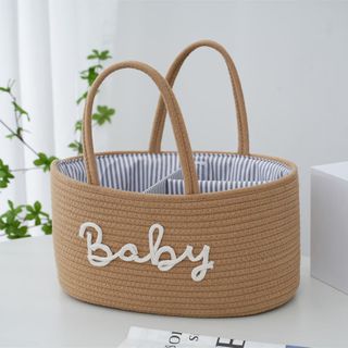 Cotton Rope Diaper Storage Basket