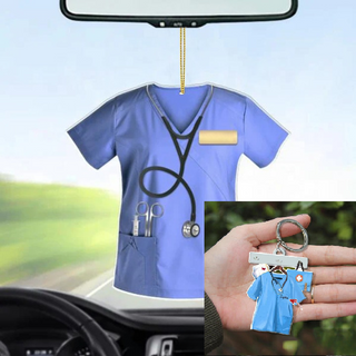 Nurse Uniform Acrylic Car Pendant