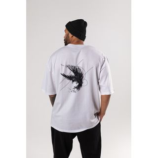 Crow Soul Graphic Printed Cotton T shirt