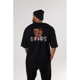 Skins Graphic Printed Oversized T-shirt