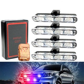 4X4 12V LED DRL Light with Remote for Car SUV