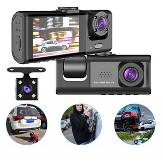 S1 1080P HD Triple Recording Night Vision Dash Cam