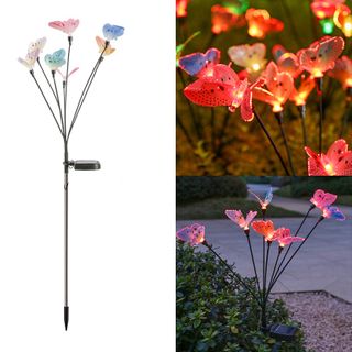 7-pin Fiber Optic Butterfly Garden Light Set