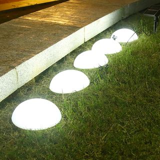 Solar One-to-Five Hemisphere Outdoor Lights