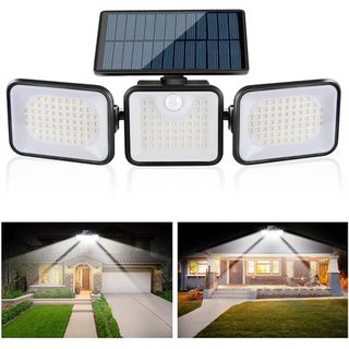 3 Adjustable Heads Motion Sensor Solar Lights