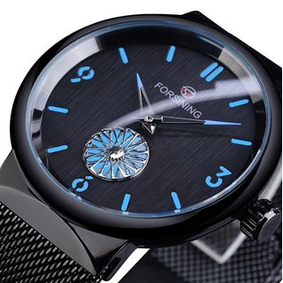 FORSINING Stainless Steel Mesh Mechanical Watch