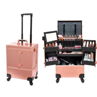 Large Capacity Aluminum Alloy Makeup Trolley