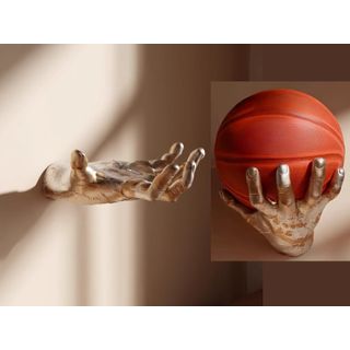 Hand Shaped Sports Ball Wall Mounting Display